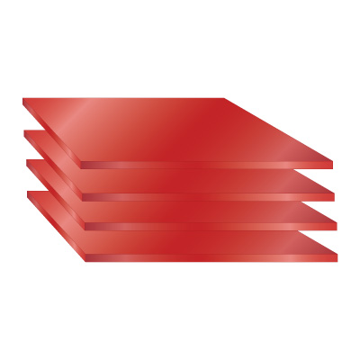 Tablă de aluminiu anodizat - Roșu